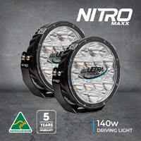 NITRO MAXX 140W 9" High Power LED Driving Light Pair