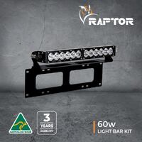 Raptor 60 LED 14.5" Light Bar Number Plate Kit