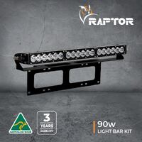 Raptor 90 LED 20.5" Light Bar Number Plate Kit