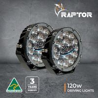 Raptor 120w LED 9" Driving Light (Pair)