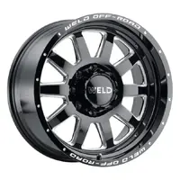 Silverado GMC 2500 20 x 9 Stealth Gloss Black Milled Weld Off-Road Wheels Set Of 4