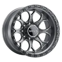 Silverado GMC 2500 20 x 9 Ledge 8 Satin Gunmetal Weld Off-Road Wheels Set Of 4