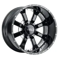 Silverado GMC 2500 20 x 9 Granada Gloss Black Milled Weld Off-Road Wheels Set Of 4