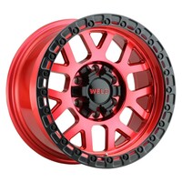 Silverado GMC 2500 20 x 10 Cinch Weld Off-Road Wheels Set Of 4 Candy Red