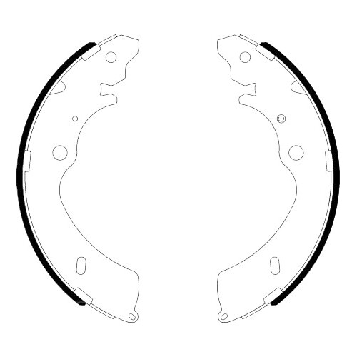 GM Rear Brake Shoe Set Colorado Rodeo Dmax 19520430 ACBS5010