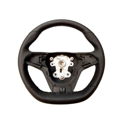 NOS VF Jet Black Leather Steering Wheel 