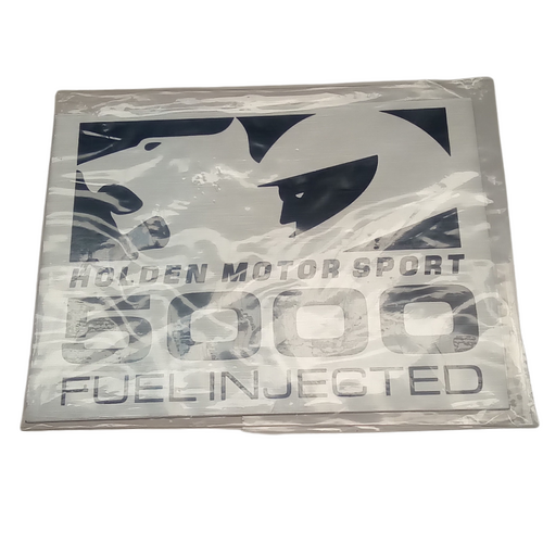 NOS Holden Motor Sport Commodore VL Walkinshaw 5000 Engine Plate SV SS Group A