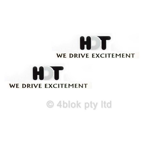 HDT We drive excitment 1/4 window decals pair x2