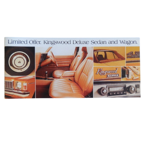 New Original Holden HX Kingswood Deluxe Sales Brochure GMH