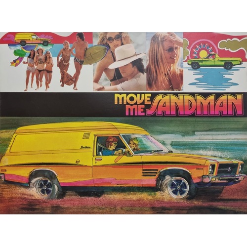 NOS Original Holden HQ Move Me Sandman Sales Brochure GMH