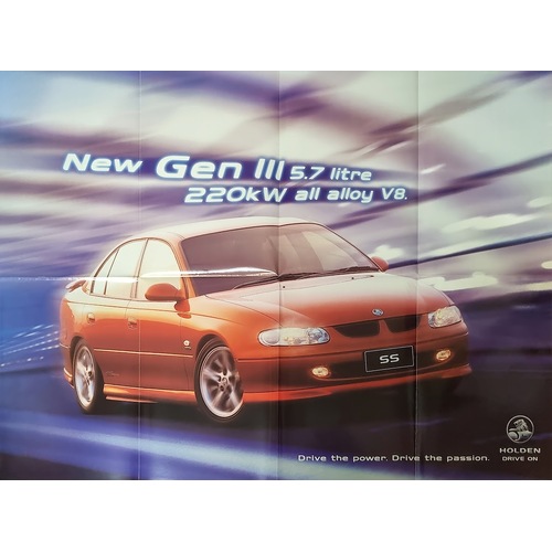 New Original Holden VT SS Commodore Gen 3 V8 Brochure Poster