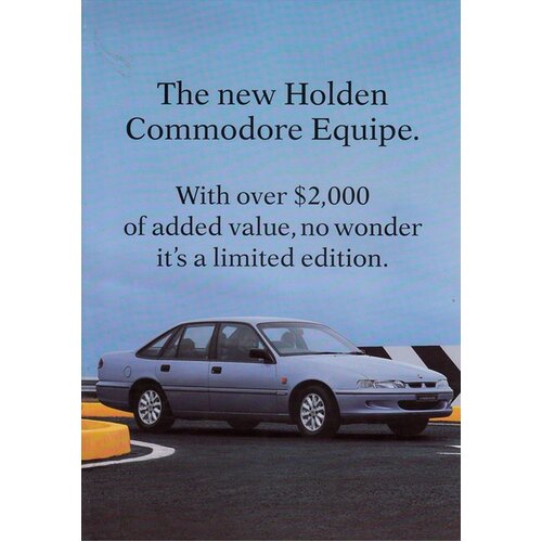 New Original Holden VR Equipe Brochure Leaflet