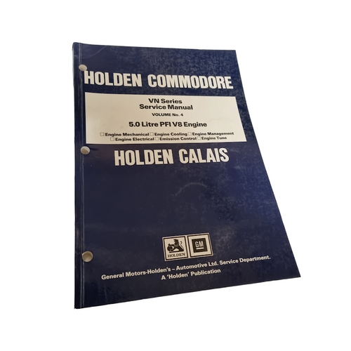 Original Holden Commodore Calais VN Service Manual Volume 4 2/1989 V8