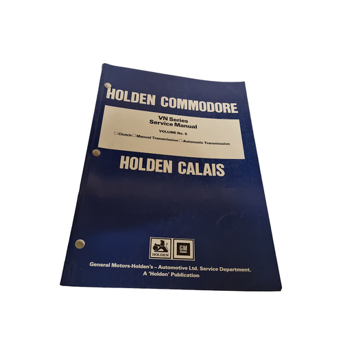 Original Holden Commodore Calais VN Service Manual Volume 5 August 1988