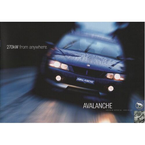 New Original HSV VY Avalanche Sales Brochure