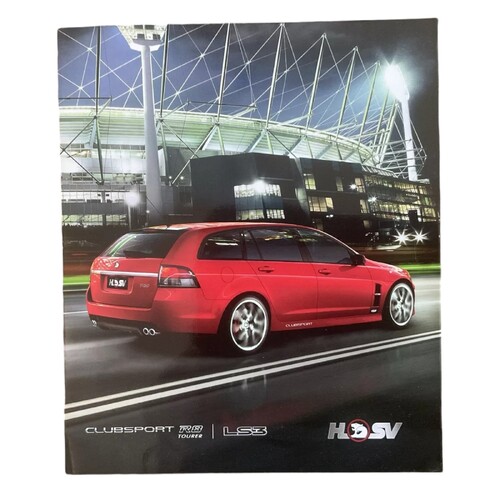 New Original HSV VE Clubsport R8 Tourer Wagon Sales Brochure