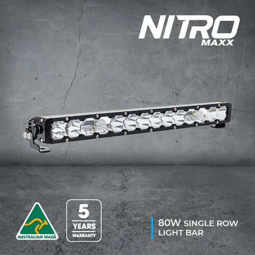 NITRO MAXX 21-INCH LED SINGLE ROW LIGHT BAR - 80W - 5700K