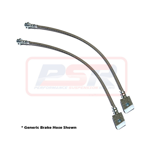 Nissan Navara D40 Rear Braided Extended Brake Hoses (6"/Long Tavel) - DUAL HOSE