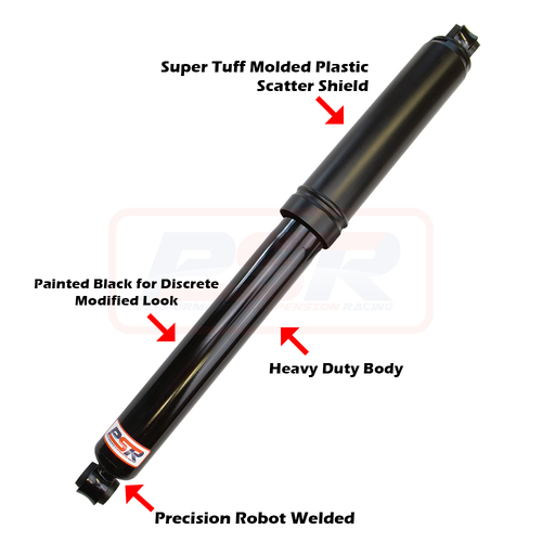 PSR TTG Rear Shock Absorber 630mm Open Large Eye 19mm Bush Ends