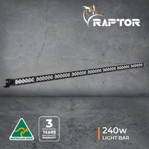 RAPTOR 240 LED 51" LIGHT BAR - COMBO - 5700K - BLACK RIM - 3M LEAD