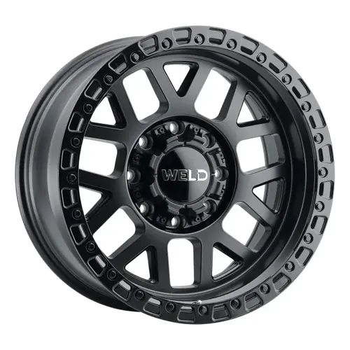 Silverado GMC 2500 20 x 9 Cinch Satin Black Milled Weld Off-Road Wheels Set Of 4