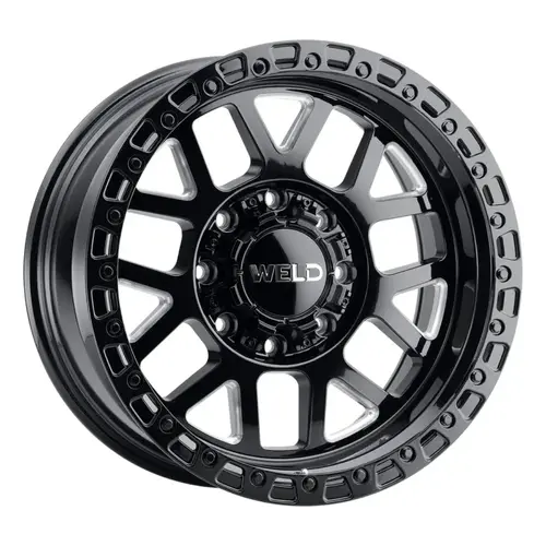 Silverado GMC 2500 20 x 9 Cinch Gloss Black Milled Weld Off-Road Wheels Set Of 4